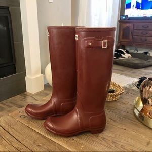 Hunter Boots - Burgundy/wine
